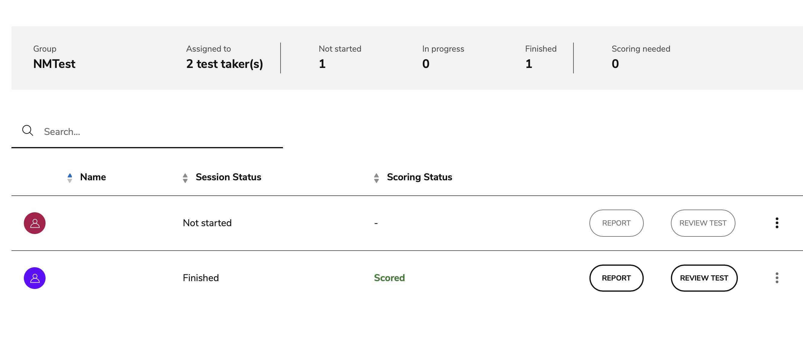 report option session overview