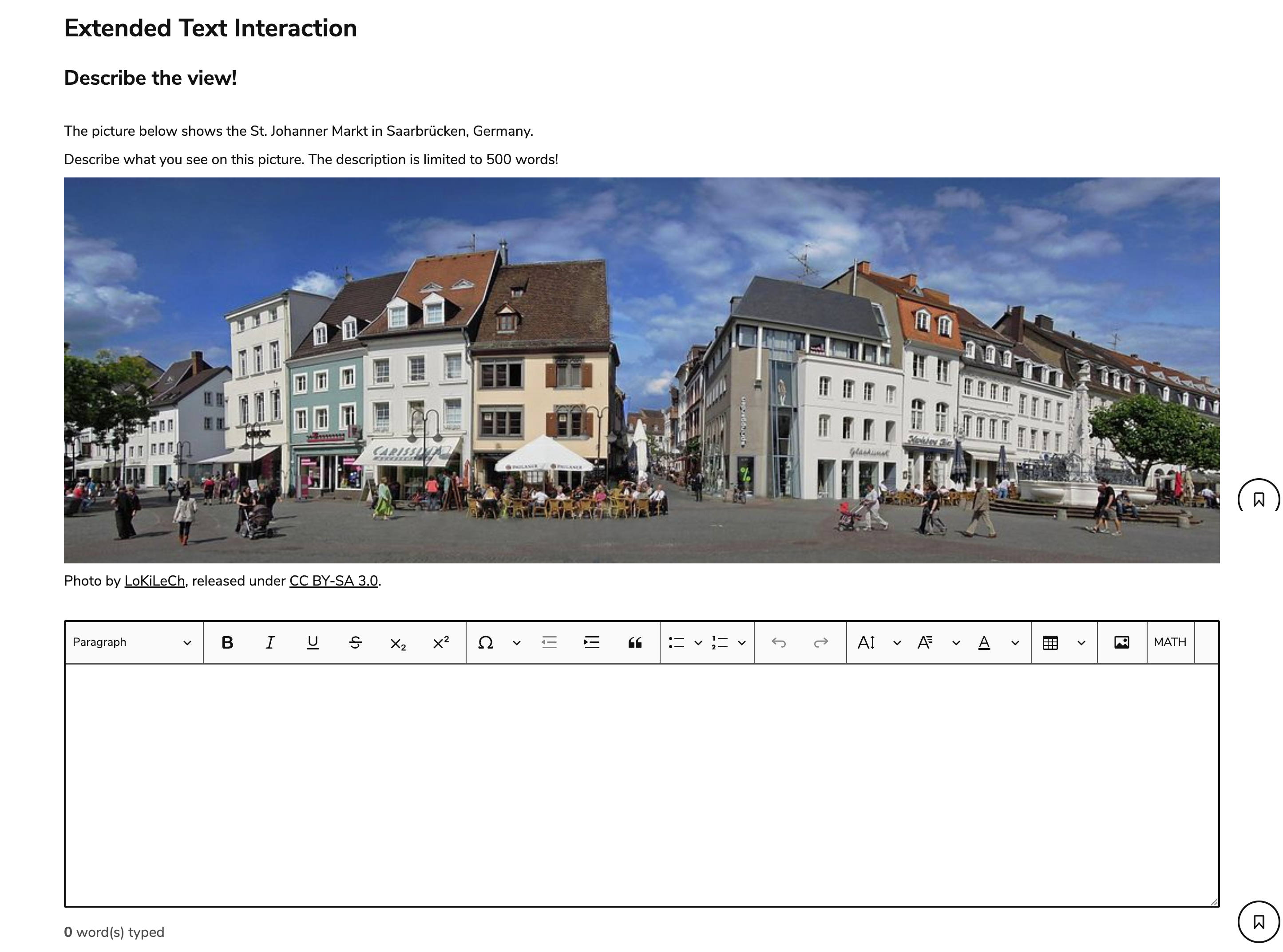 Extended Text interaction in TAO Advance