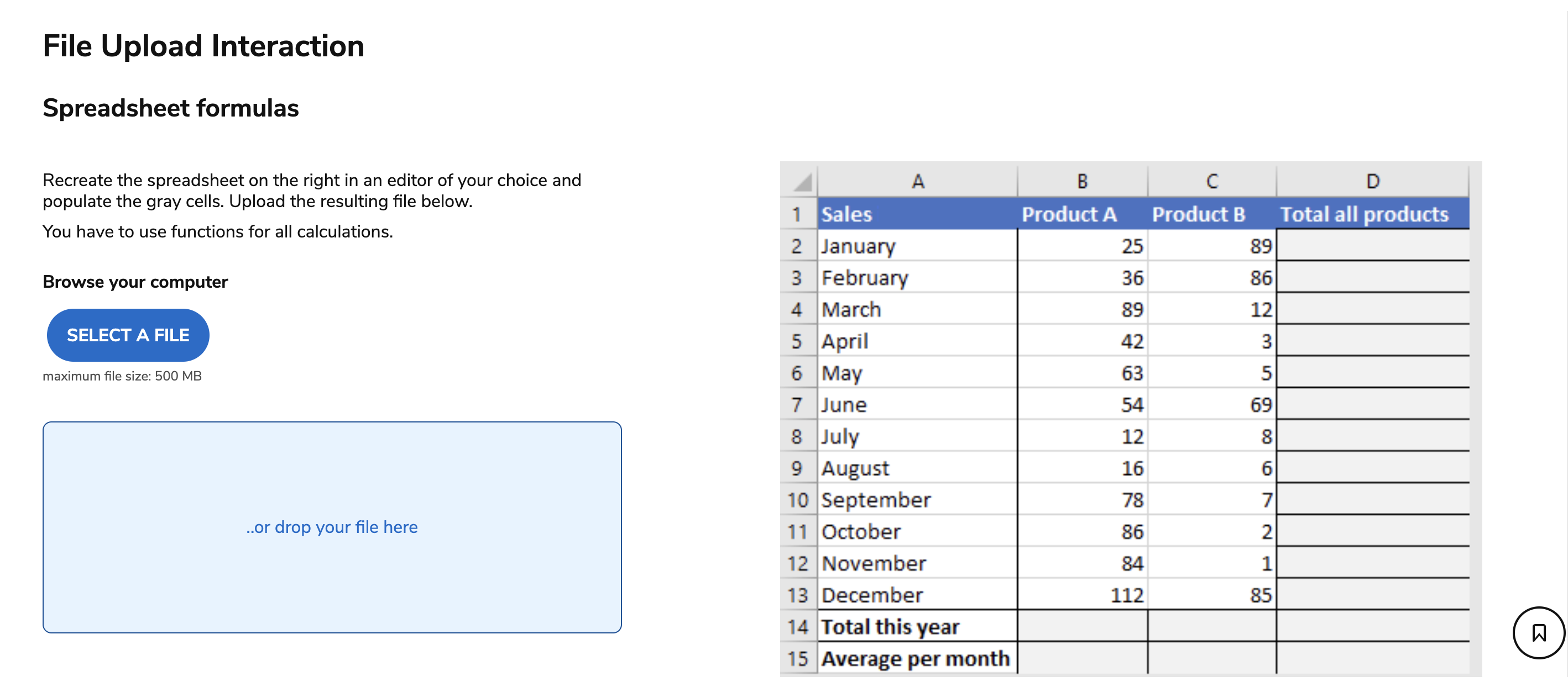 File Upload interaction in TAO Advance