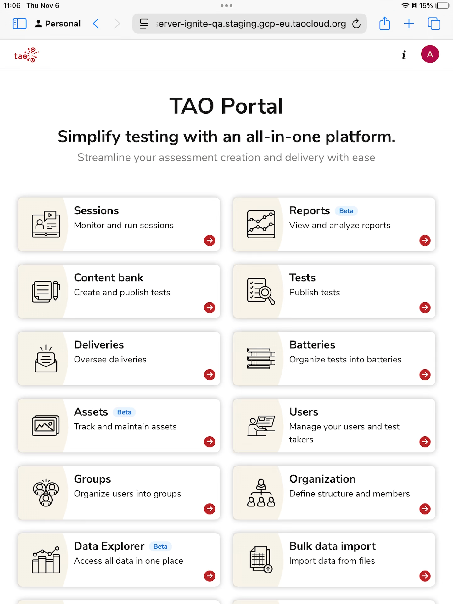 Live Monitoring on an iPad