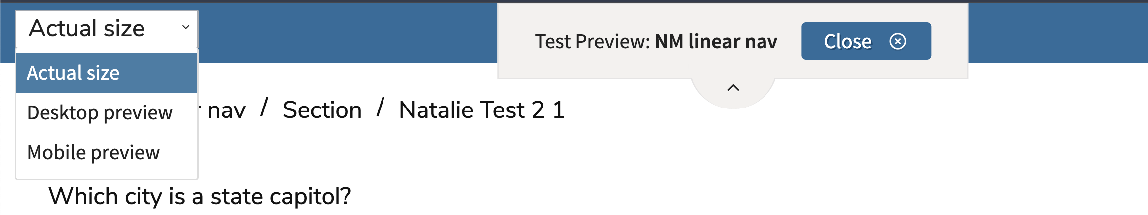 Size and resolution adjustment