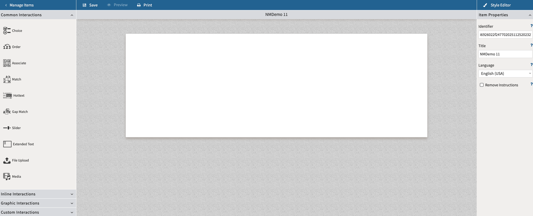 Adding an interaction