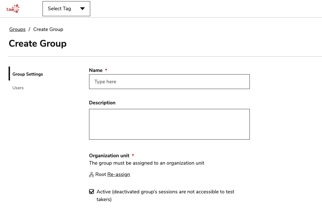 Creating a new group