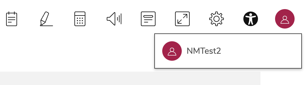 Test taker widget